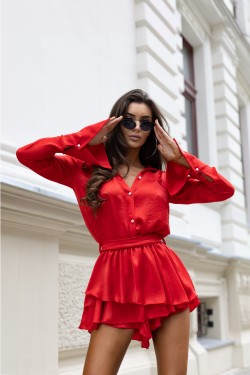 RED SHIRTED JUMPSUIT -...