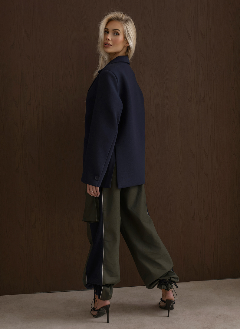 UPTOWN REBEL BLAZER, navy blue