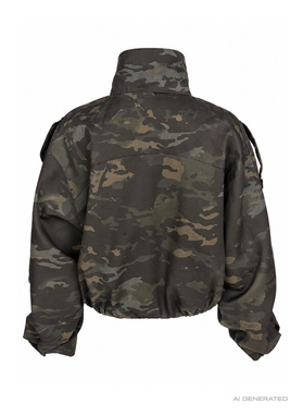 Black and green camo jacket COMMAND JACKET