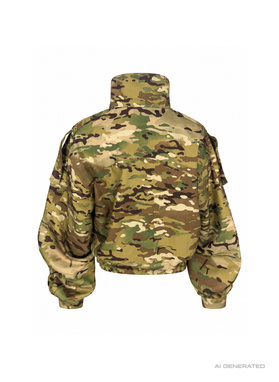 Black and green camo jacket COMMAND JACKET