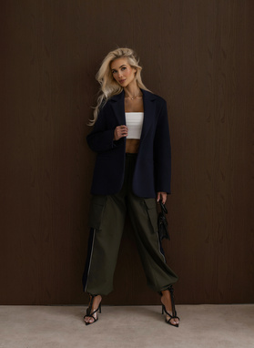 UPTOWN REBEL BLAZER, navy blue