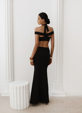 TULUM DRESS Long Dress, Black