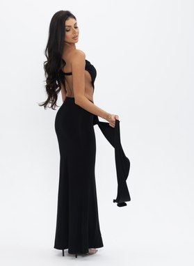 NOIR ECLIPSE DRESS in black