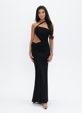 NOIR ECLIPSE DRESS in black