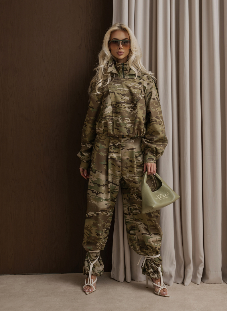 Black and green camo jacket COMMAND JACKET