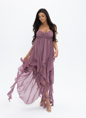 PEARL DRESS MAXI, powder pink
