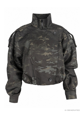 Black and green camo jacket COMMAND JACKET