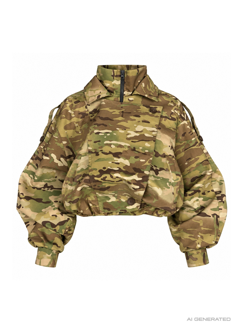 Black and green camo jacket COMMAND JACKET