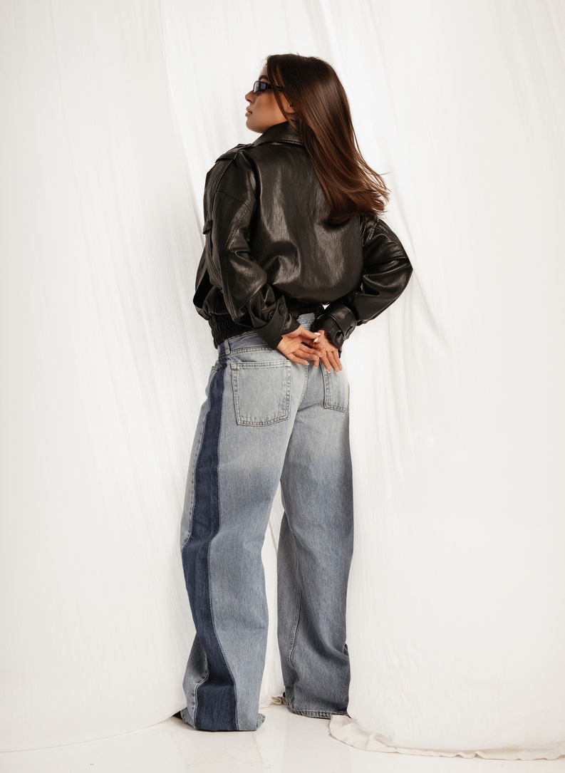 Kurtka ecoskóra BROADWAY JACKET czarna
