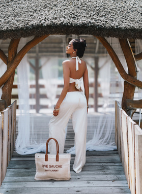 MIREYA SET Top and Trousers, Beige