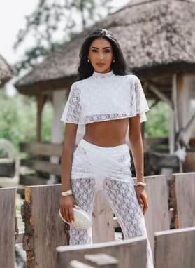 Lace Blouse and Trousers Set INSTALOVE SET ecru
