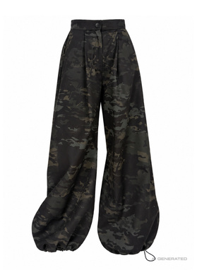 Black and green camo trousers COMMAND PANTS