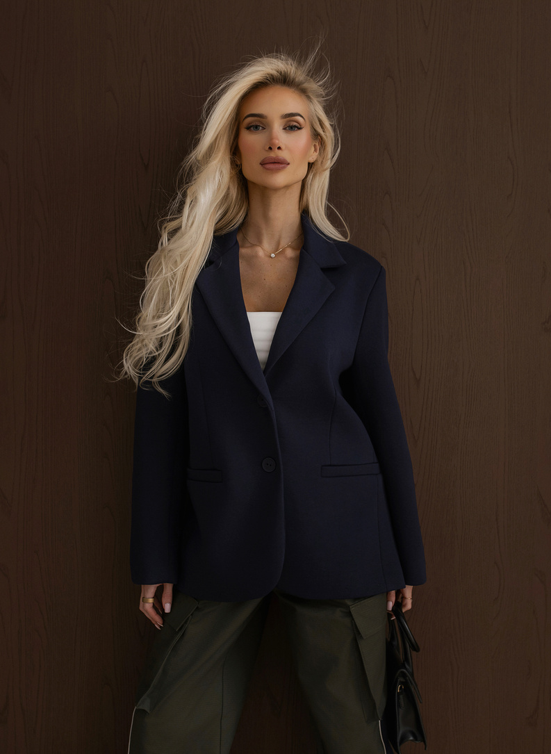 Marynarka UPTOWN REBEL BLAZER granatowa