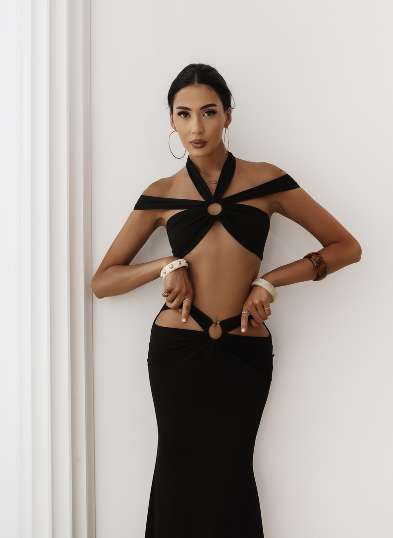 TULUM DRESS Long Dress, Black