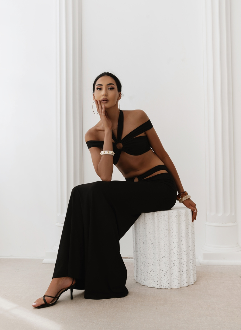 TULUM DRESS Long Dress, Black