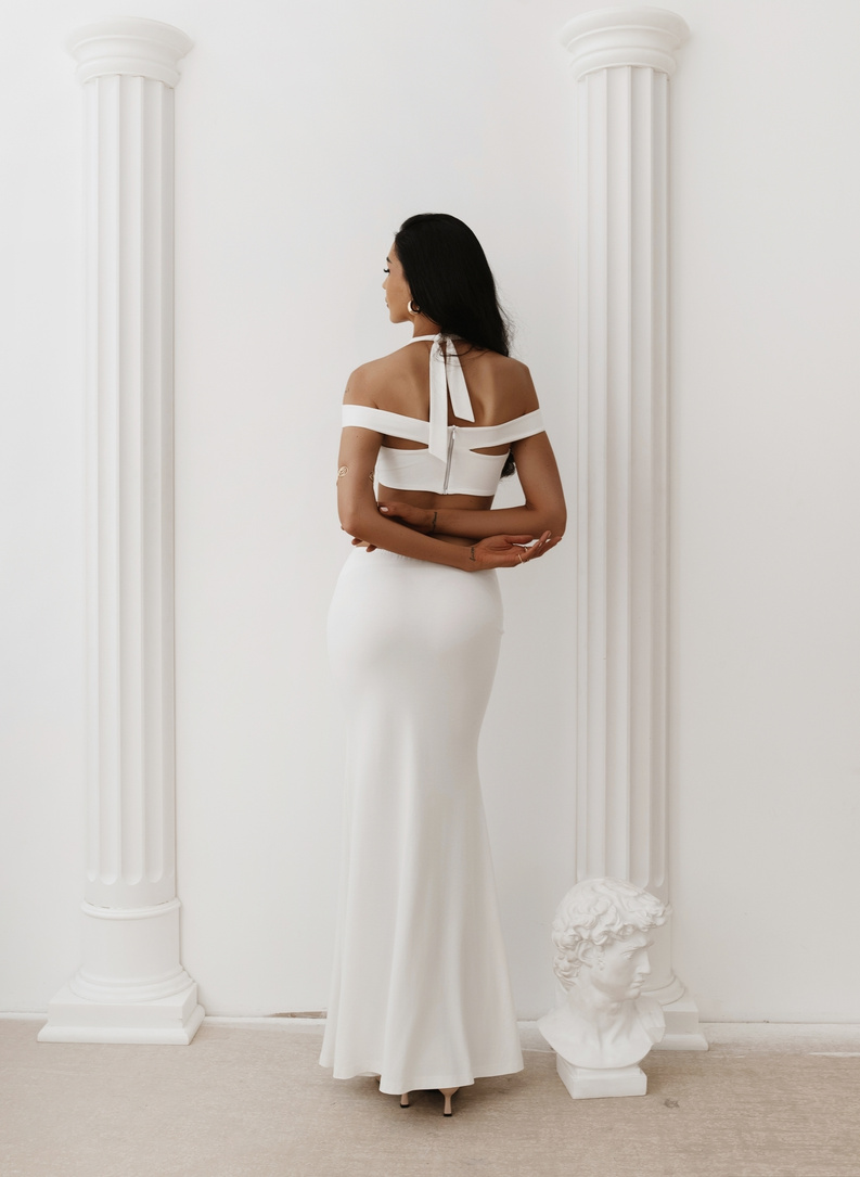 TULUM DRESS, ecru, long dress