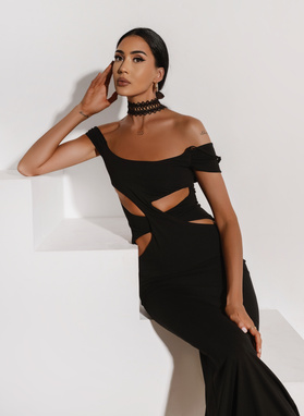 Long Black Dress: DOLCE CHAOS DRESS