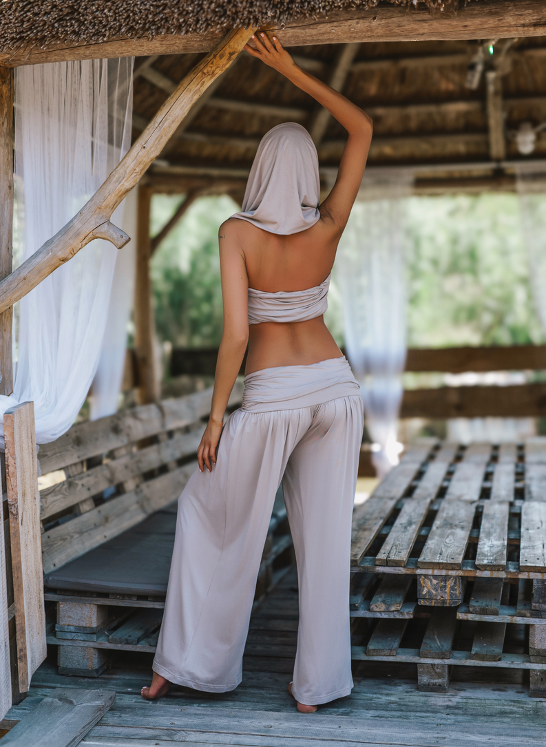 RIVIERA MUSE SET Top and Pants Set, Ecru