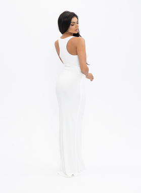 AMARA DRESS w kolorze ecru