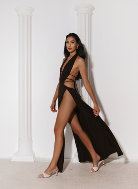 Long Black Dress: DOLCE CHAOS DRESS