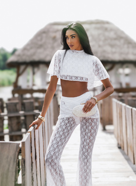 Lace Blouse and Trousers Set INSTALOVE SET ecru