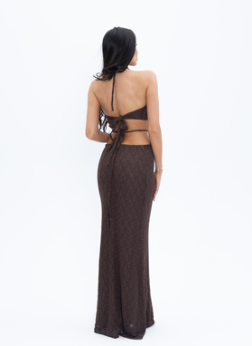 SOLARA DRESS in brown