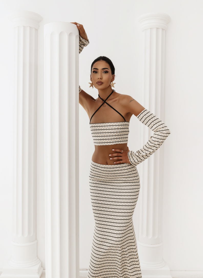 SALT & SUN SET Openwork Set in Beige